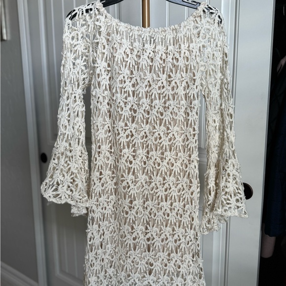 Union of Angels Off the Shoulder Crochet Dress in Size Small - Picture 3 of 7